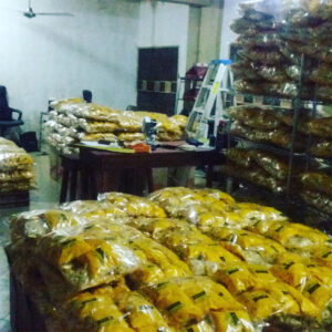 Lagos factory full of fresh caramel popcorn